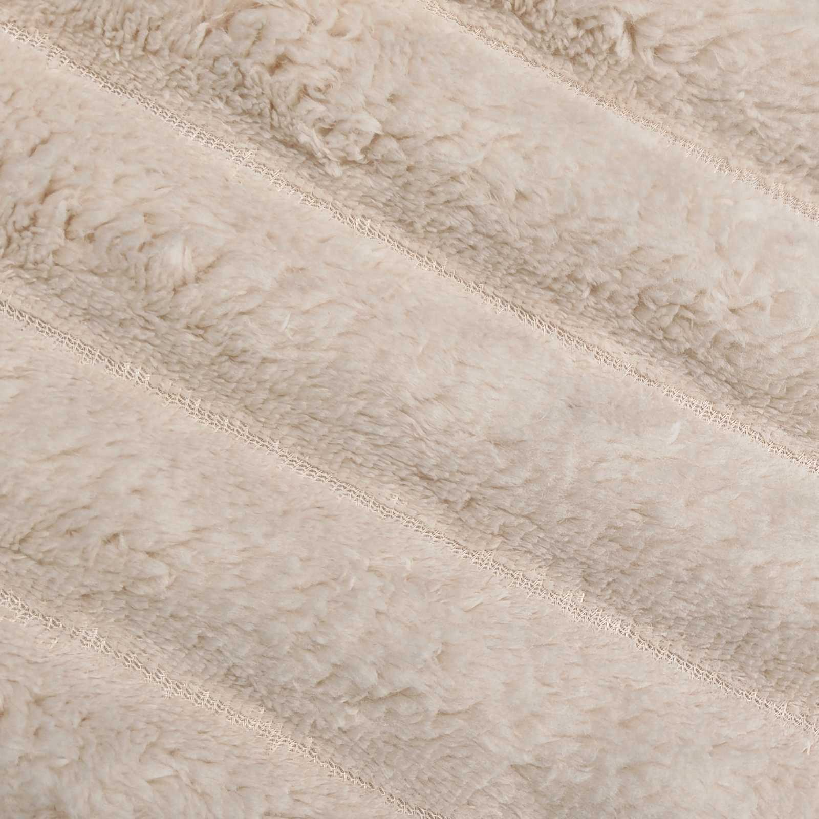 Überwurfdecke Beige 200 x 150 cm Fleece