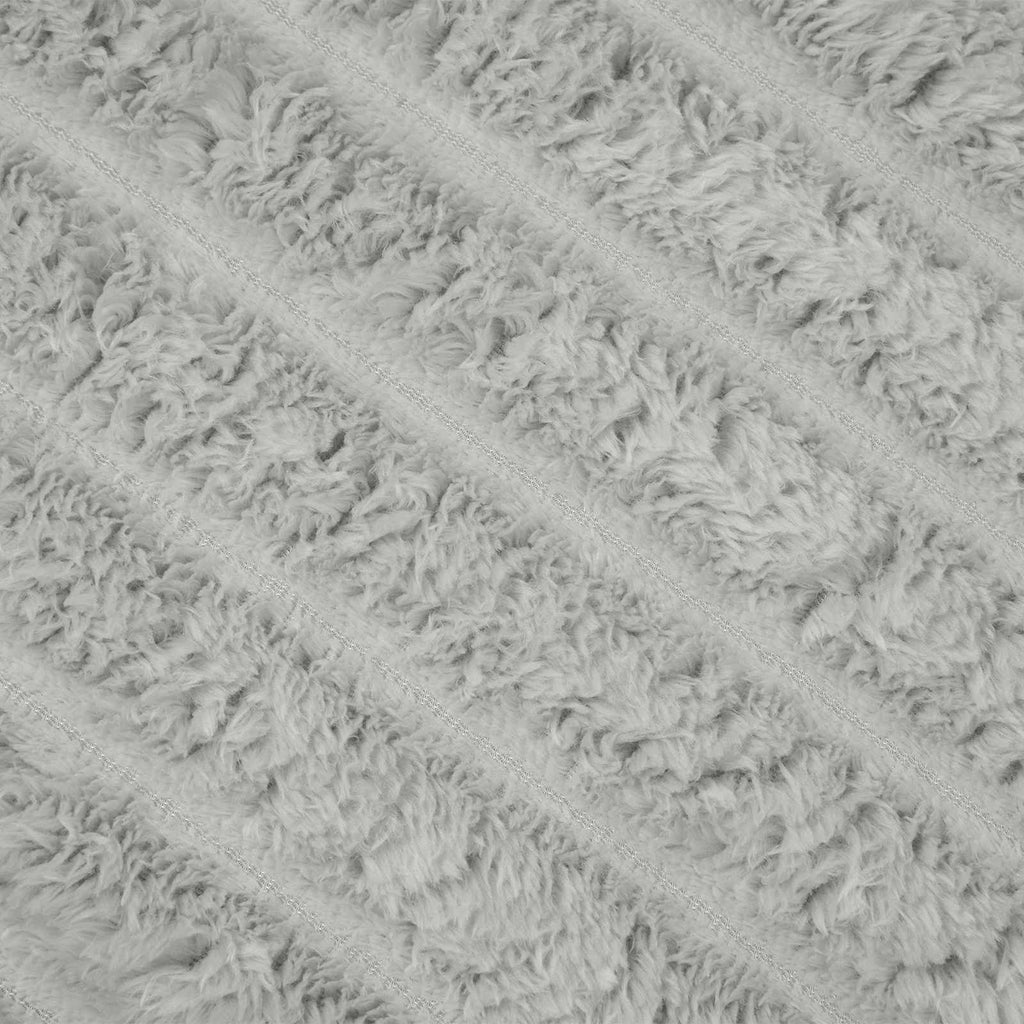 Überwurfdecke Grau 270 x 240 cm Fleece
