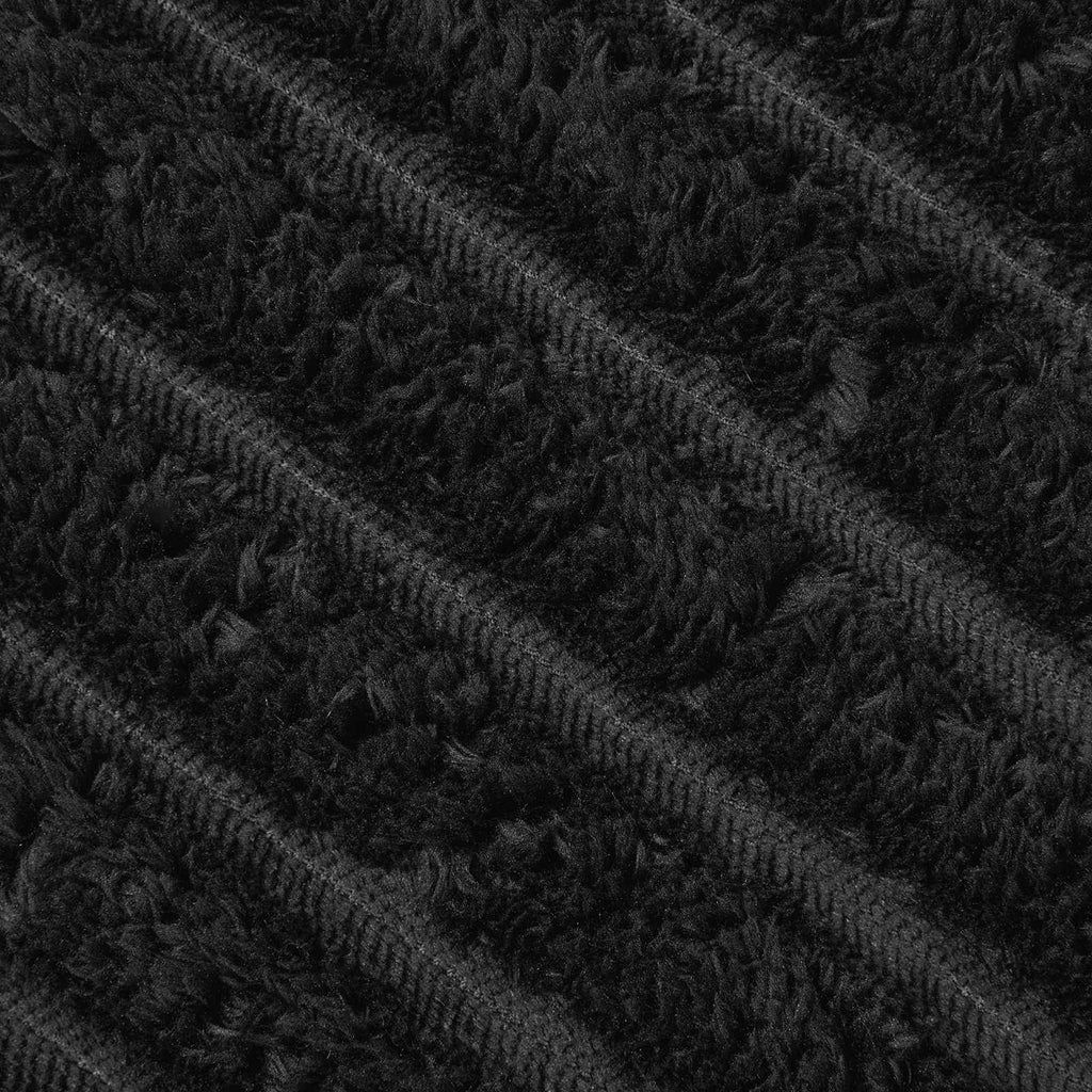 Überwurfdecke Schwarz 270 x 240 cm Fleece