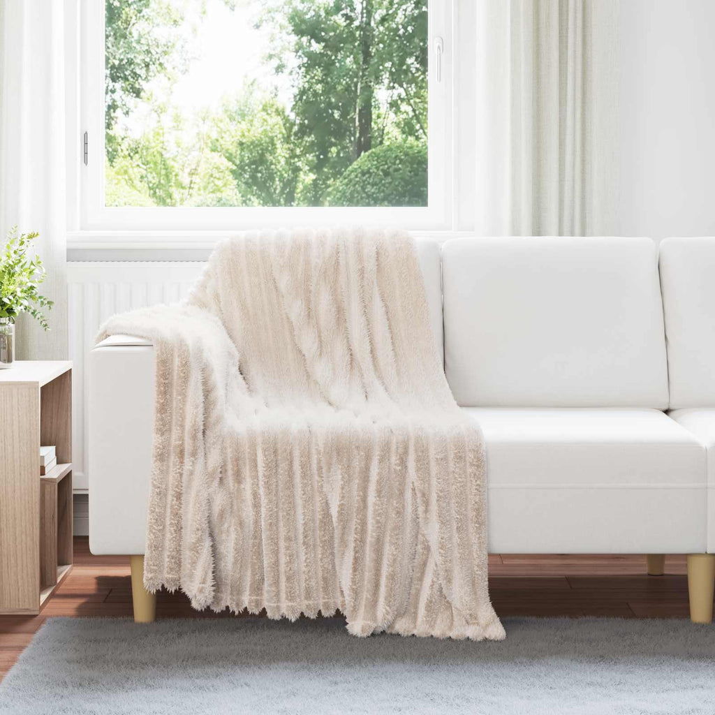 Wohndecken 6 pcs Beige 150 x 130 cm Fleece