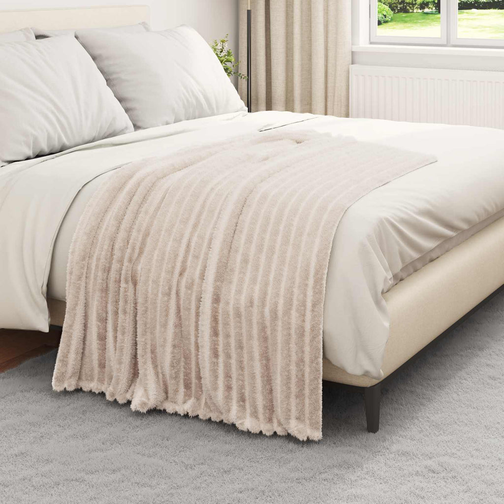 Wohndecken 6 pcs Beige 150 x 130 cm Fleece