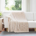 Wohndecken 6 pcs Beige 200 x 150 cm Fleece