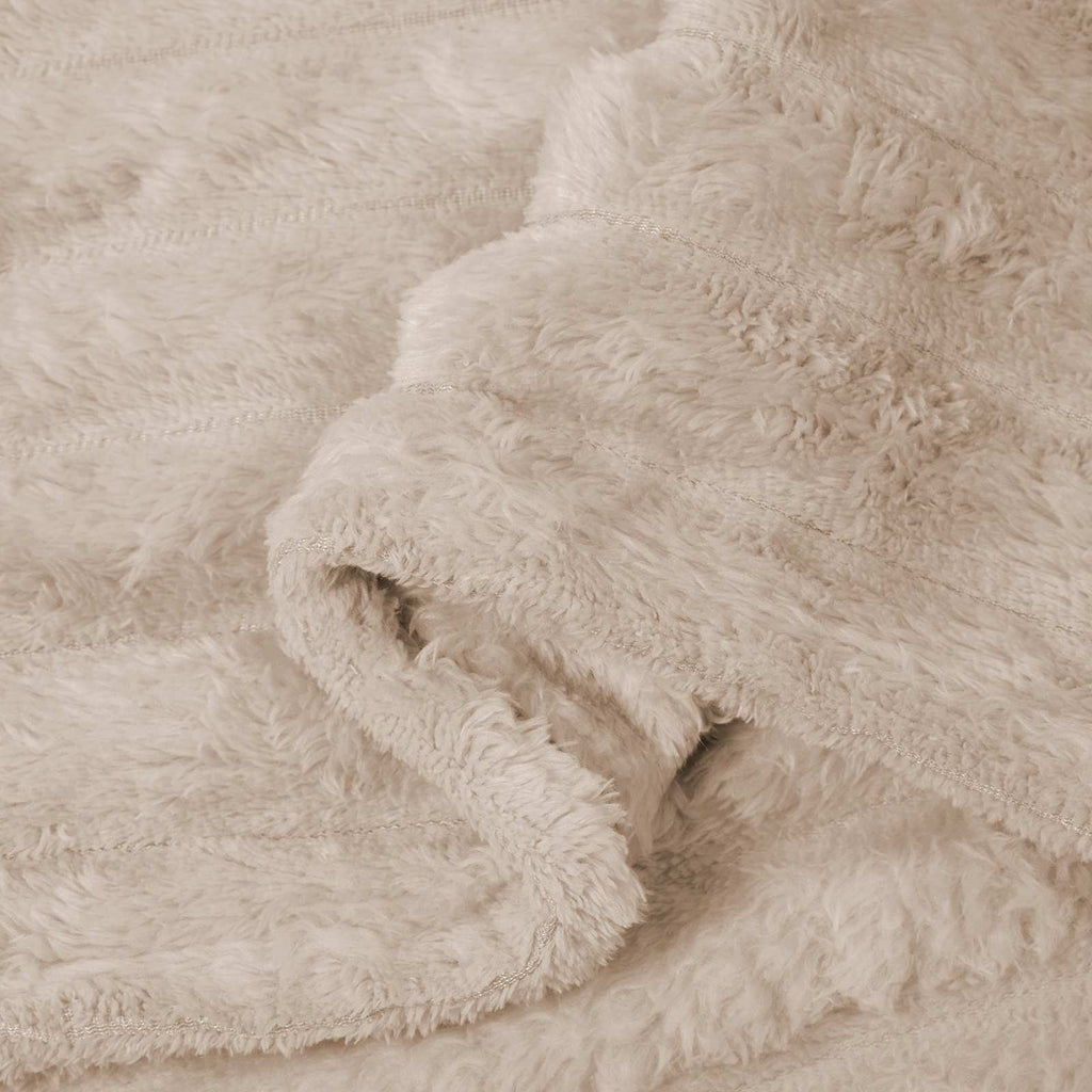Wohndecken 6 pcs Beige 270 x 240 cm Fleece