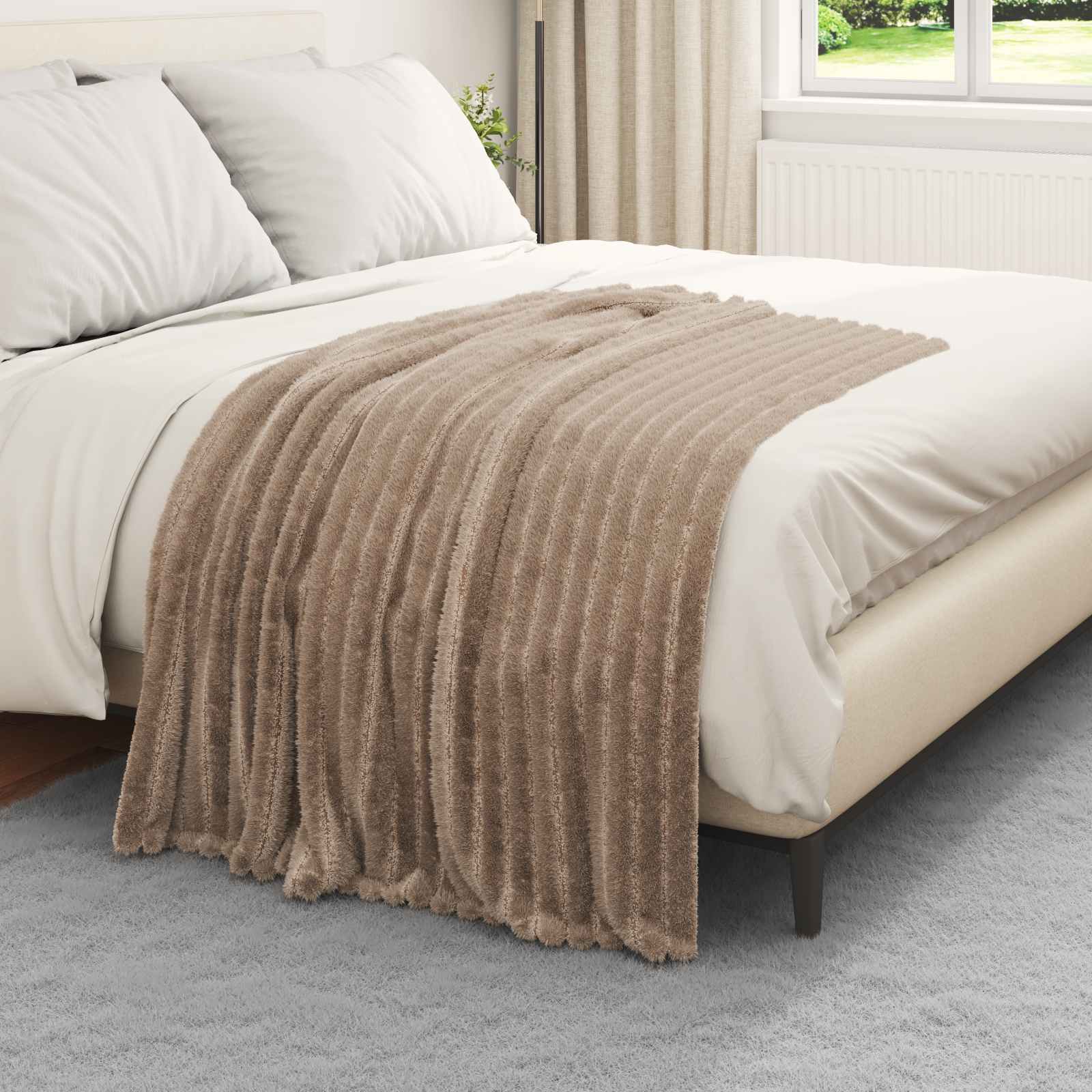 Wohndecken 6 pcs Kamel 150 x 130 cm Fleece