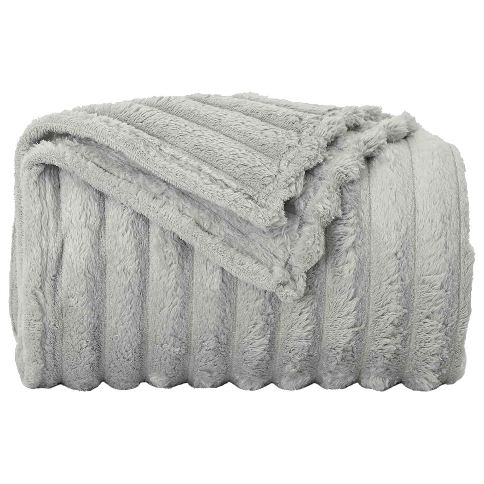 Wohndecken 6 pcs Grau 200 x 150 cm Fleece