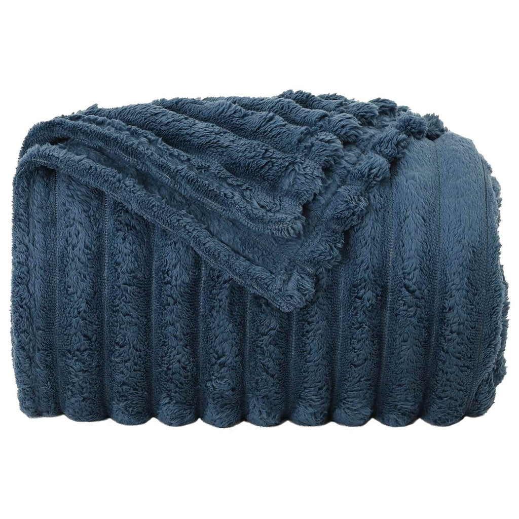 Wohndecken 6 pcs Marineblau 200 x 150 cm Fleece