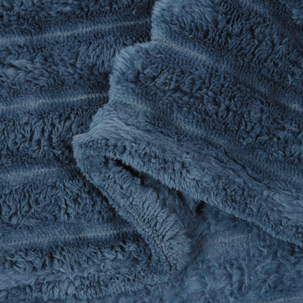 Wohndecken 6 pcs Marineblau 240 x 220 cm Fleece