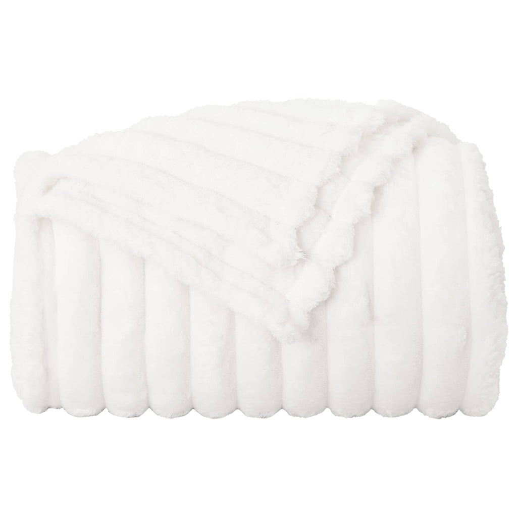 Wohndecken 6 pcs Weiß 270 x 240 cm Fleece