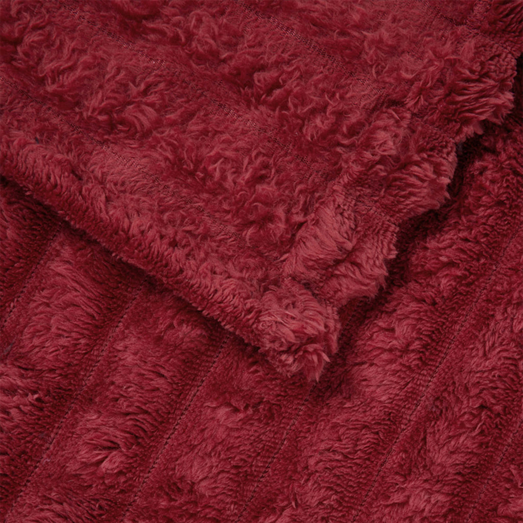Wohndecken 6 pcs Bordeauxrot 270 x 240 cm Fleece