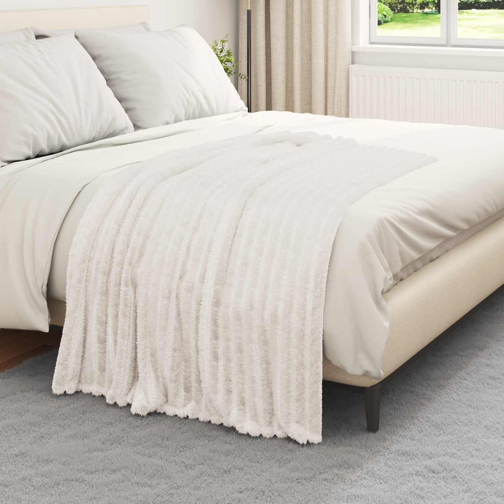 Wohndecken 6 pcs Creme 150 x 130 cm Fleece
