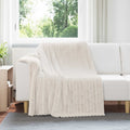 Wohndecken 6 pcs Creme 200 x 150 cm Fleece