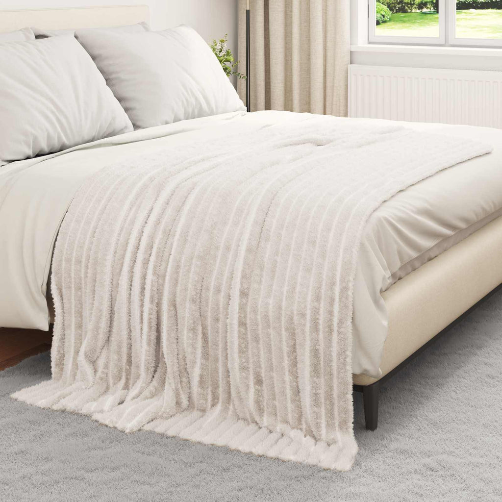 Wohndecken 6 pcs Creme 200 x 150 cm Fleece