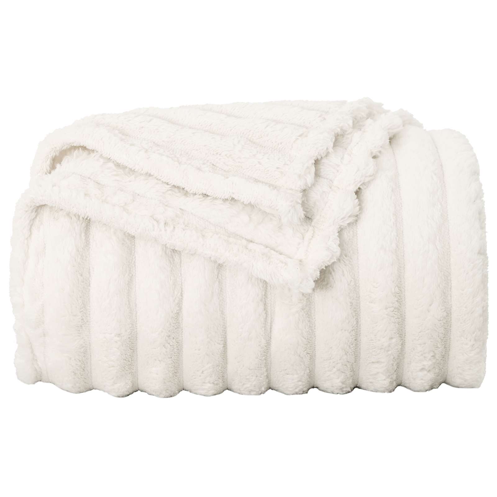 Wohndecken 6 pcs Creme 240 x 220 cm Fleece
