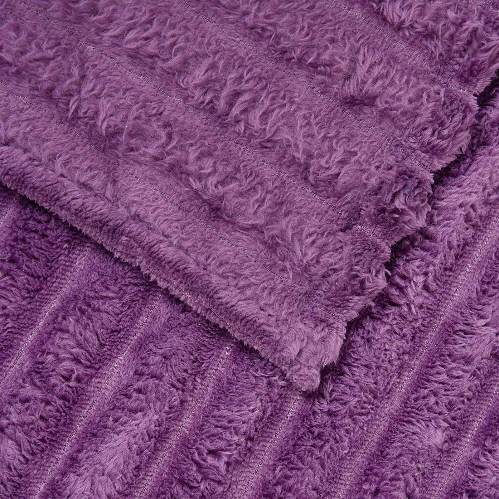 Wohndecken 6 pcs Lila 270 x 240 cm Fleece