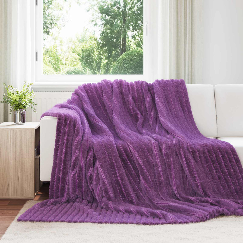 Wohndecken 6 pcs Lila 270 x 240 cm Fleece