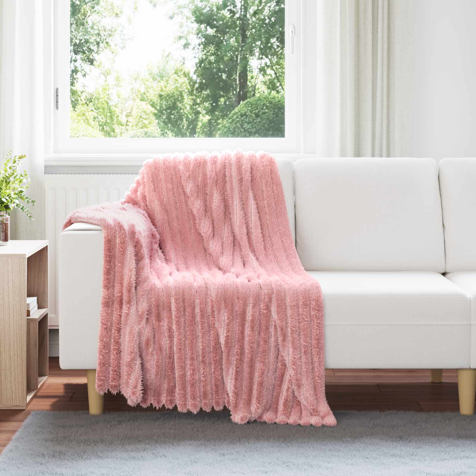 Wohndecken 6 pcs Rosa 150 x 130 cm Fleece