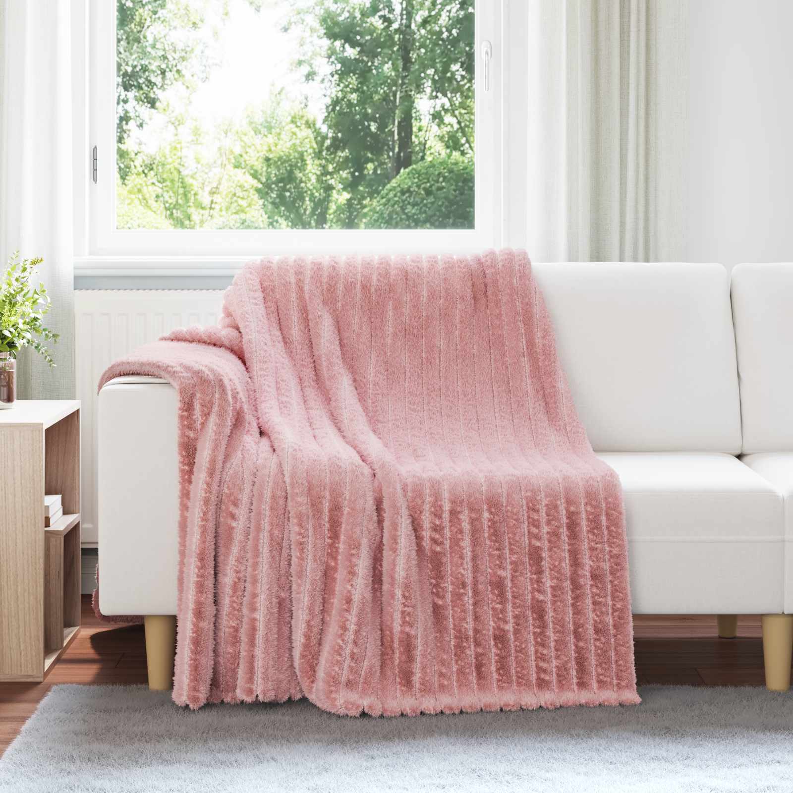 Wohndecken 6 pcs Rosa 200 x 150 cm Fleece