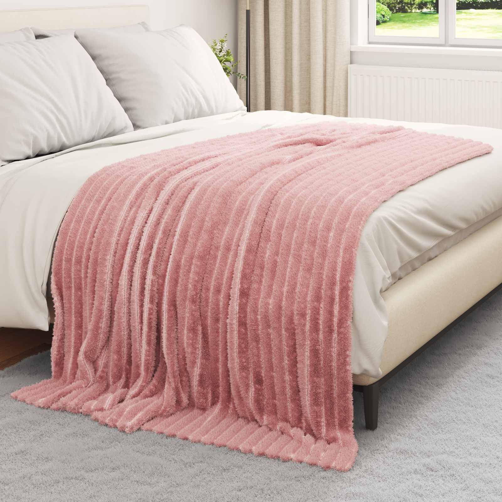 Wohndecken 6 pcs Rosa 200 x 150 cm Fleece