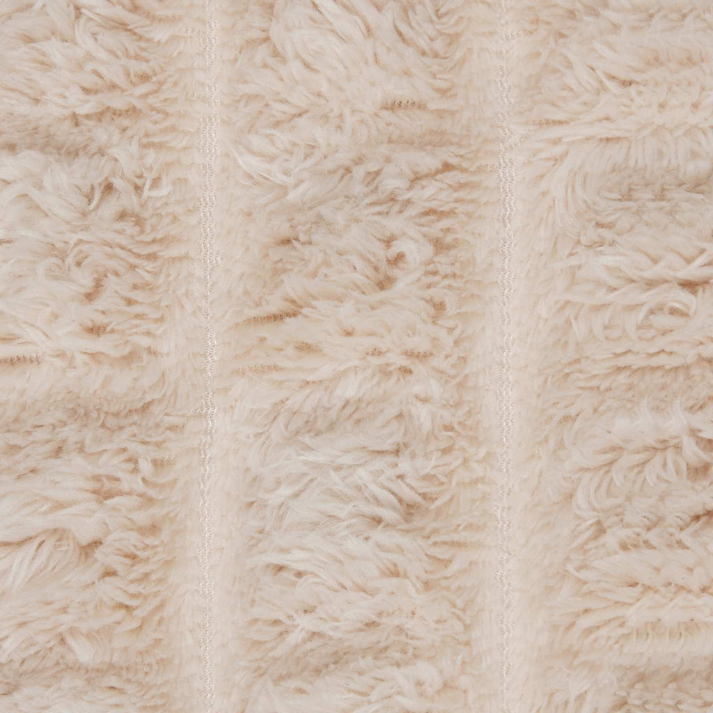 Überwurfdecke Beige 150 x 130 cm Fleece