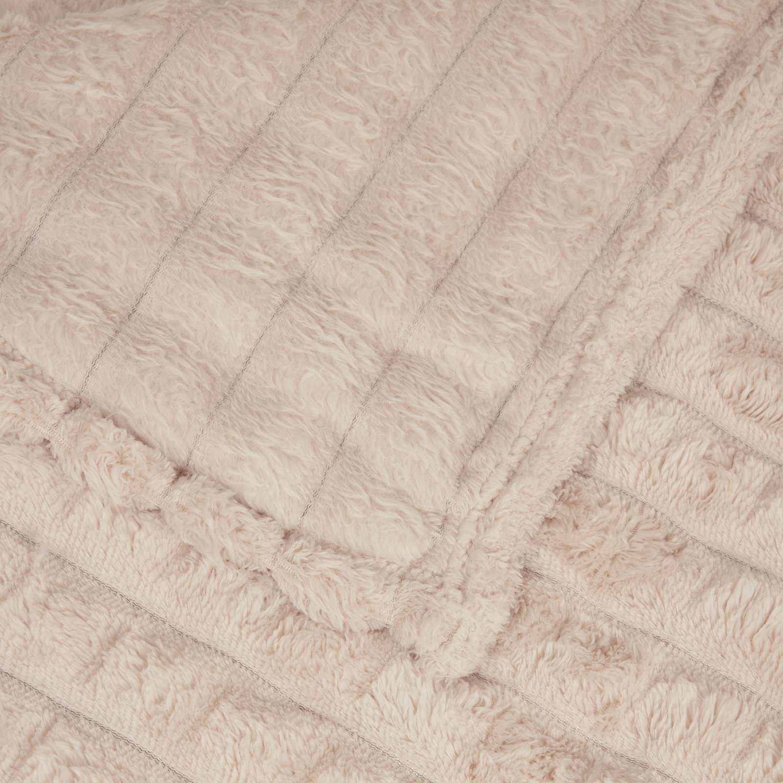 Überwurfdecke Beige 200 x 150 cm Fleece