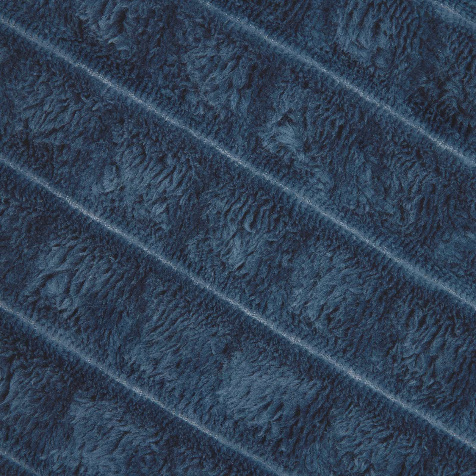 Überwurfdecke Marineblau 150 x 130 cm Fleece