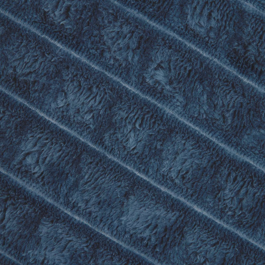 Überwurfdecke Marineblau 270 x 240 cm Fleece