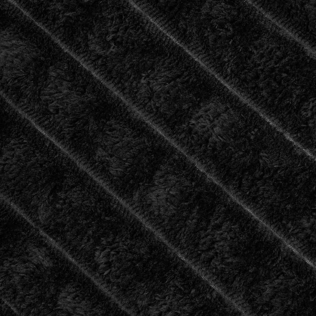 Überwurfdecke Schwarz 200 x 150 cm Fleece