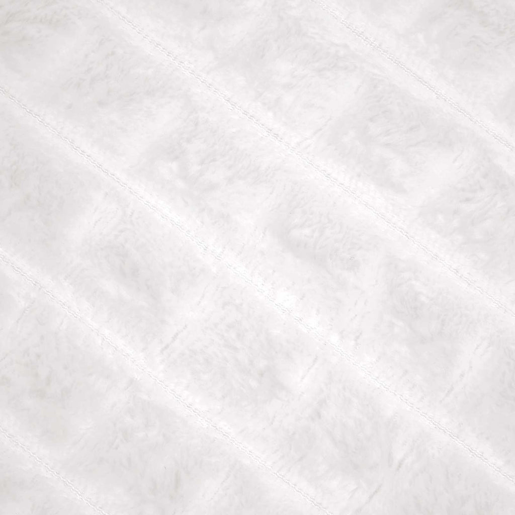 Überwurfdecke Weiß 150 x 130 cm Fleece