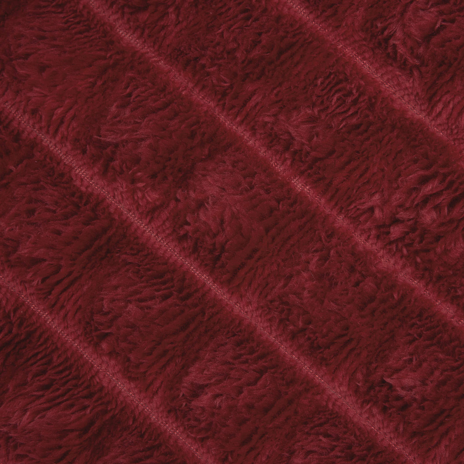 Überwurfdecke Bordeauxrot 150 x 130 cm Fleece
