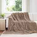 Wohndecken 6 pcs Kamel 240 x 220 cm Fleece