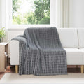 Wohndecken 6 pcs Dunkelgrau 200 x 150 cm Fleece