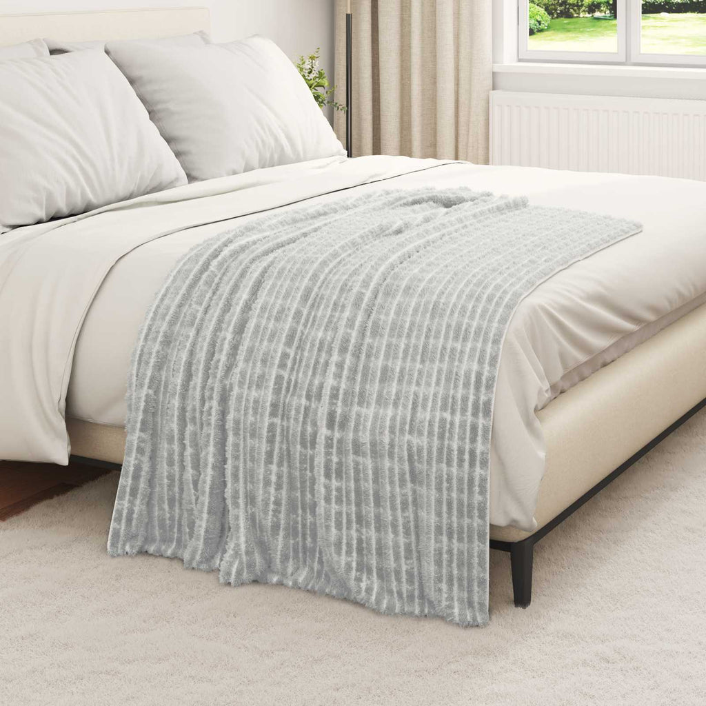 Wohndecken 6 pcs Grau 150 x 130 cm Fleece