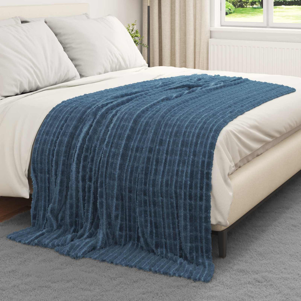 Wohndecken 6 pcs Marineblau 200 x 150 cm Fleece