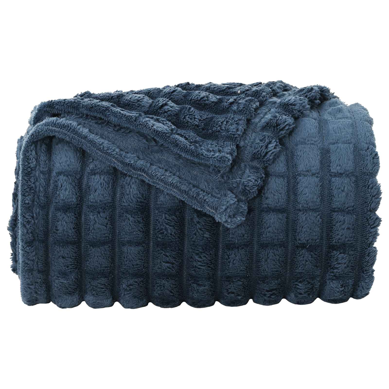 Wohndecken 6 pcs Marineblau 270 x 240 cm Fleece