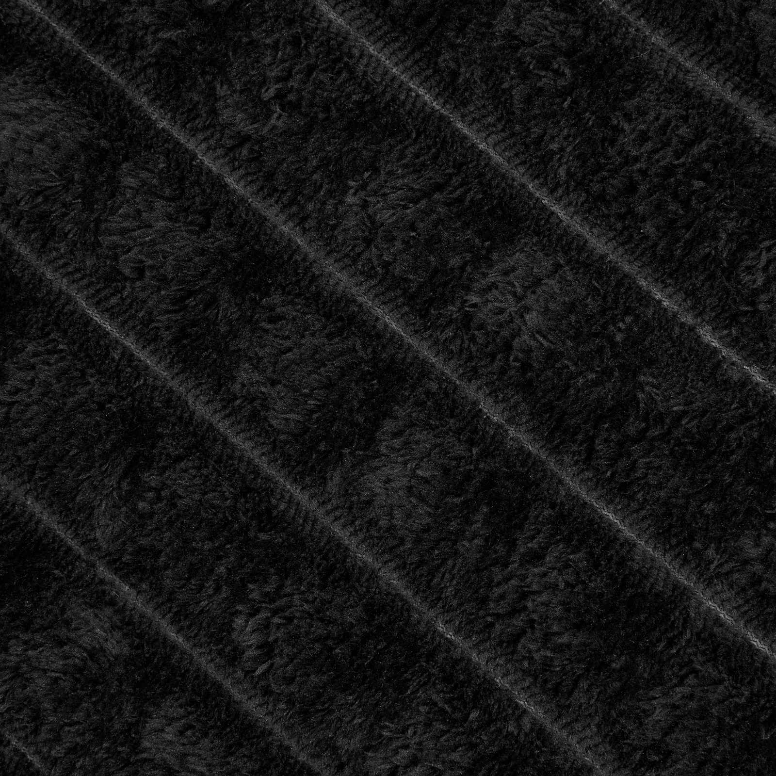 Wohndecken 6 pcs Schwarz 240 x 220 cm Fleece