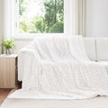 Wohndecken 6 pcs Weiß 240 x 220 cm Fleece
