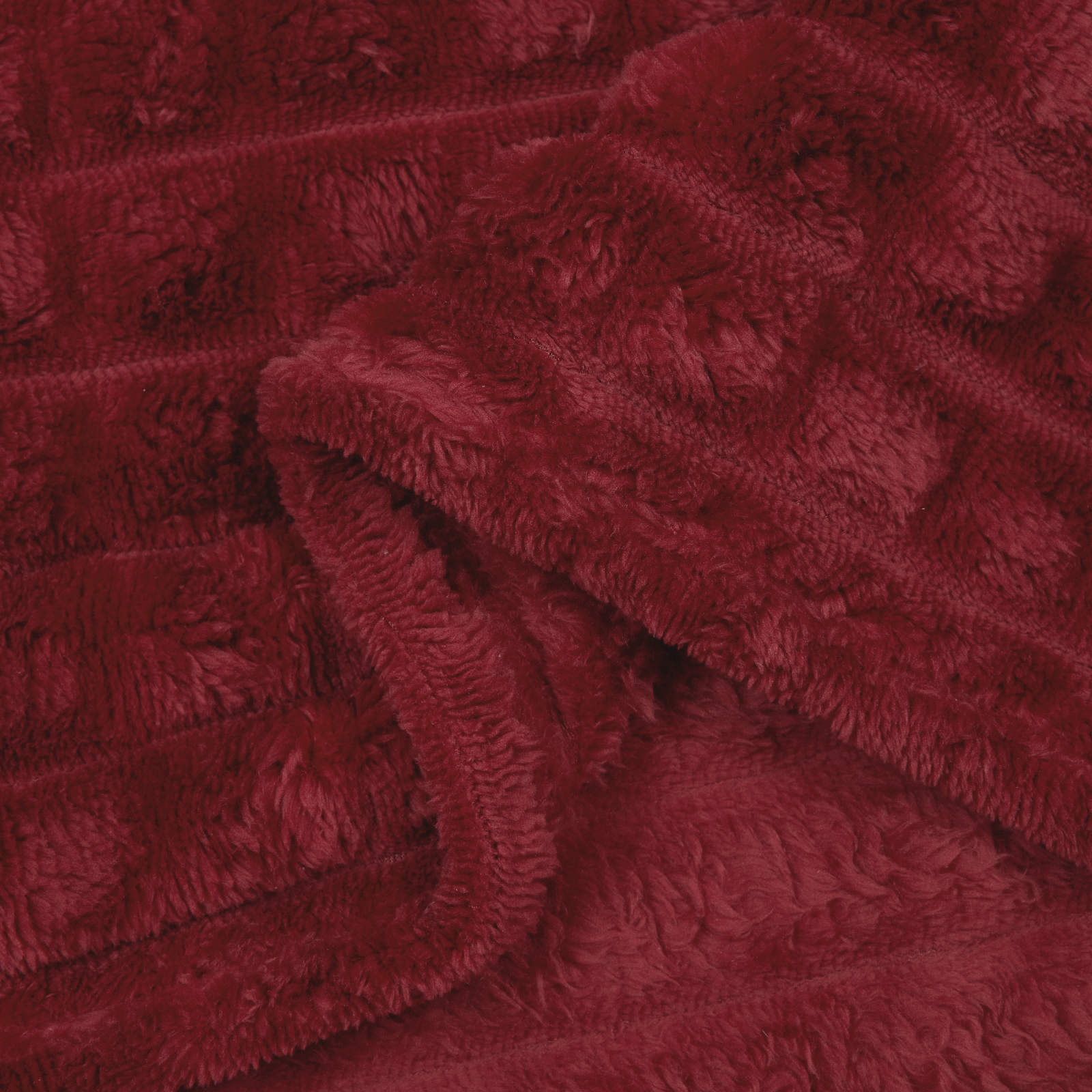 Wohndecken 6 pcs Bordeauxrot 270 x 240 cm Fleece
