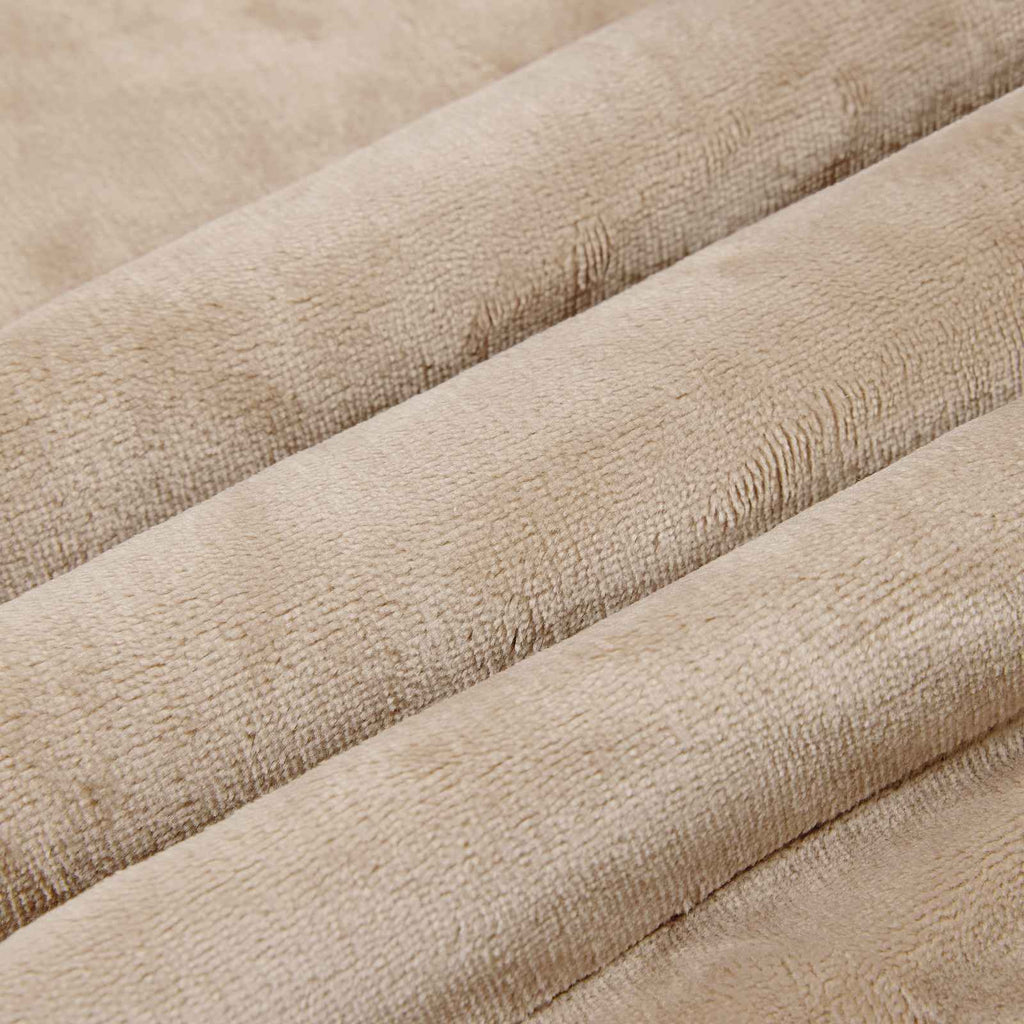 Überwurfdecke Beige 240 x 270 cm Fleece