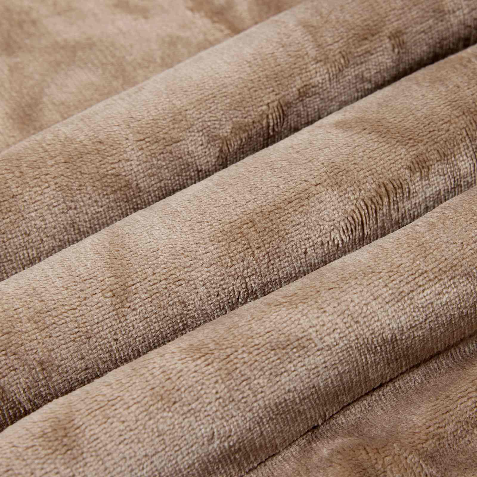 Überwurfdecke Kamel 130 x 150 cm Fleece
