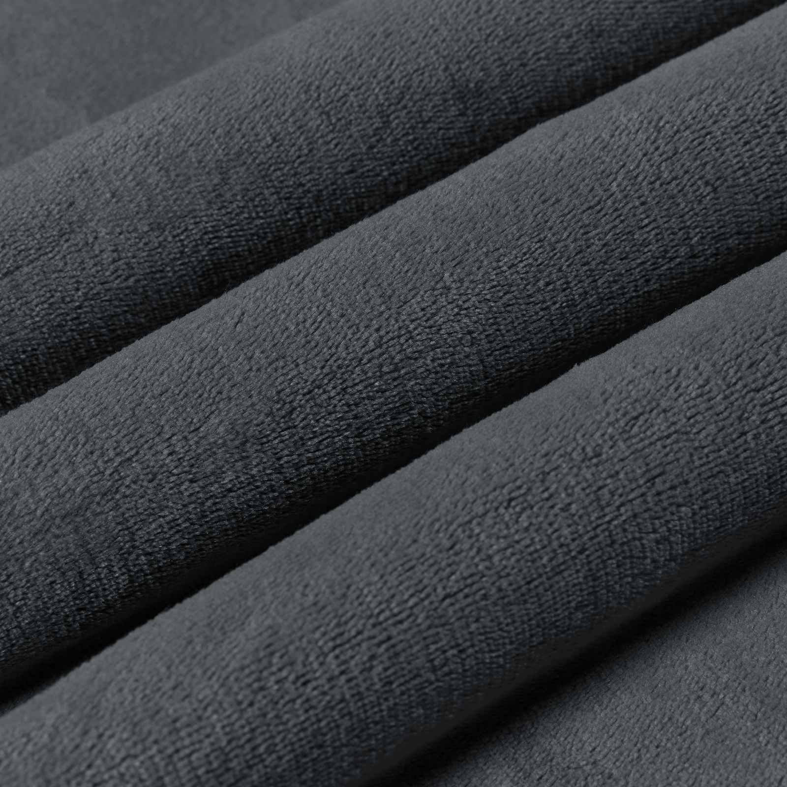 Überwurfdecke Dunkelgrau 240 x 270 cm Fleece