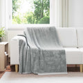Überwurfdecke Grau 150 x 200 cm Fleece