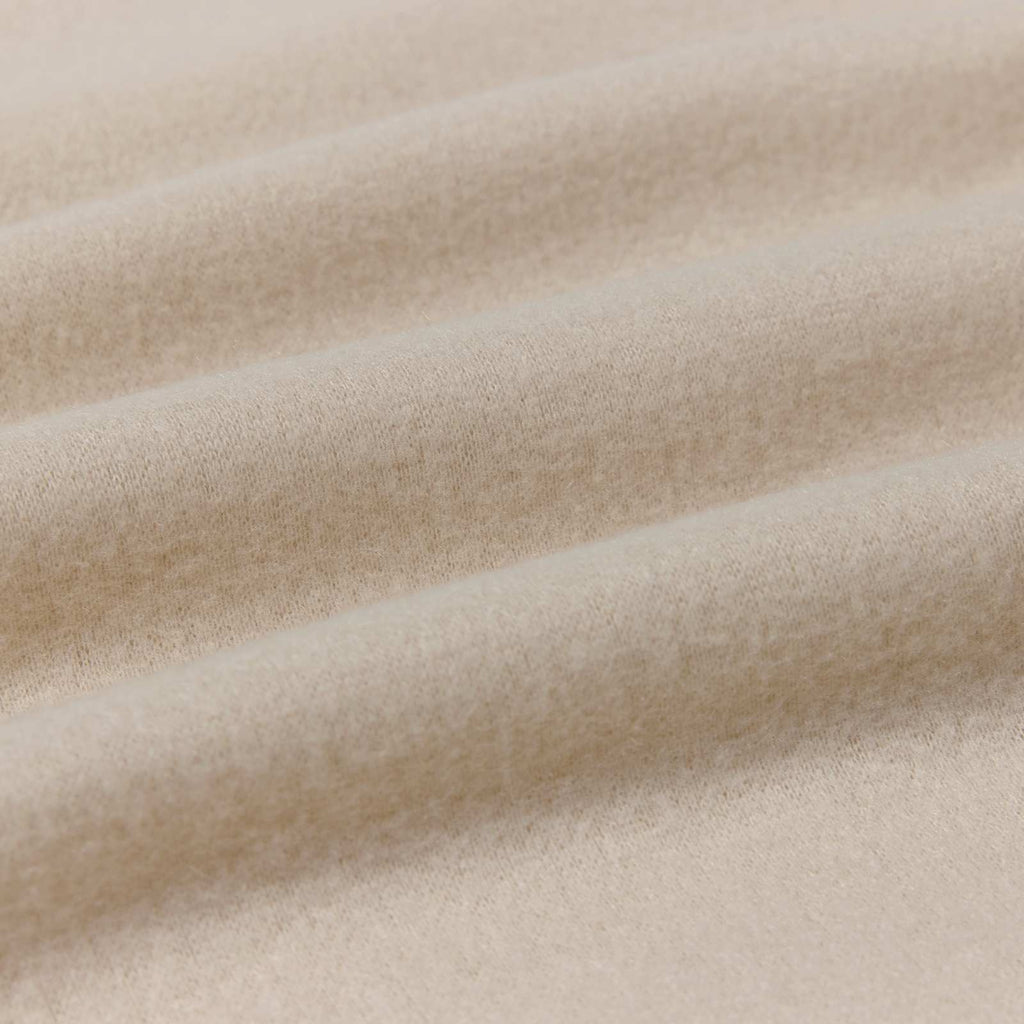 Überwurfdecke Beige 240 x 220 cm Fleece