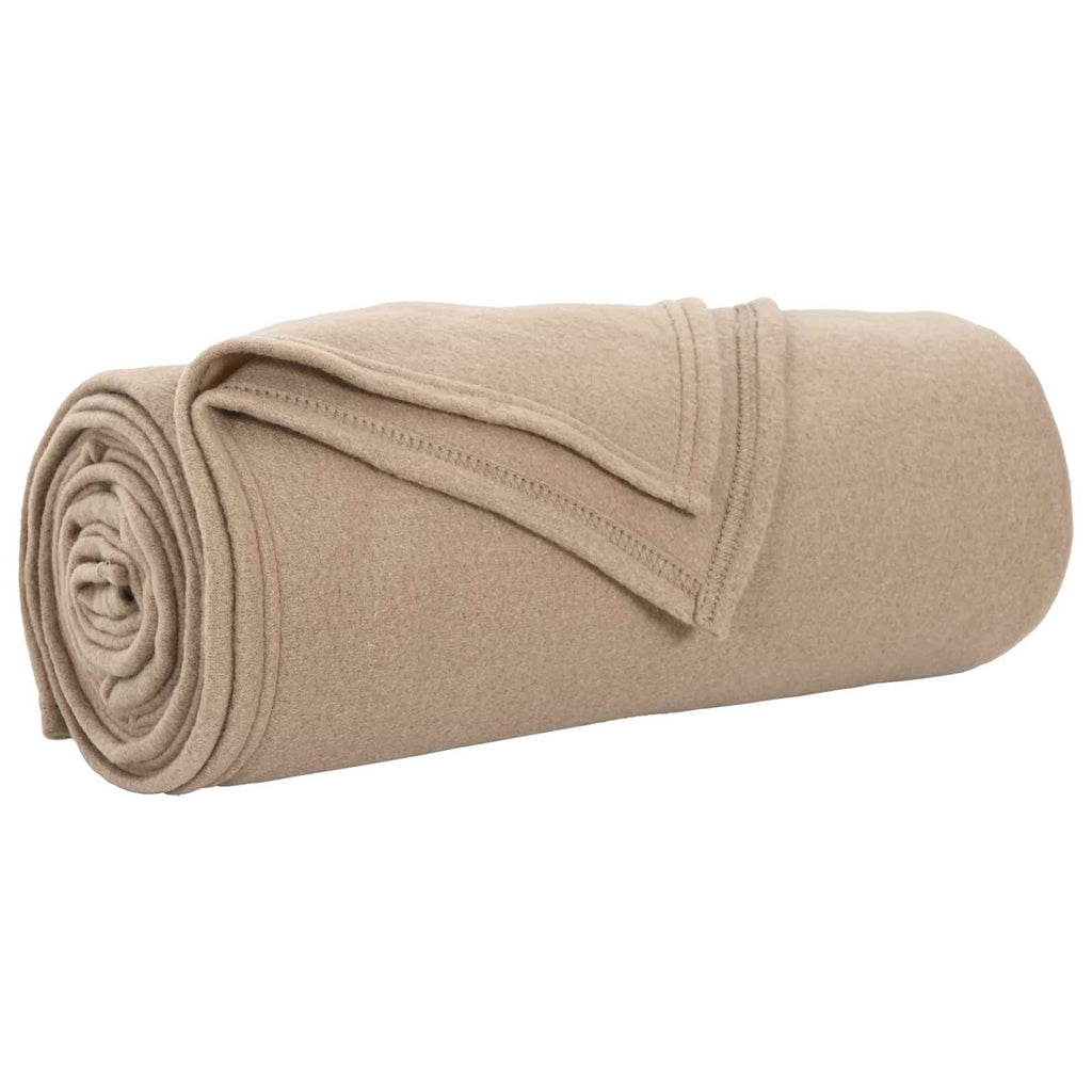 Überwurfdecke Kamel 170 x 130 cm Fleece