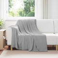 Überwurfdecke Grau 200 x 150 cm Fleece