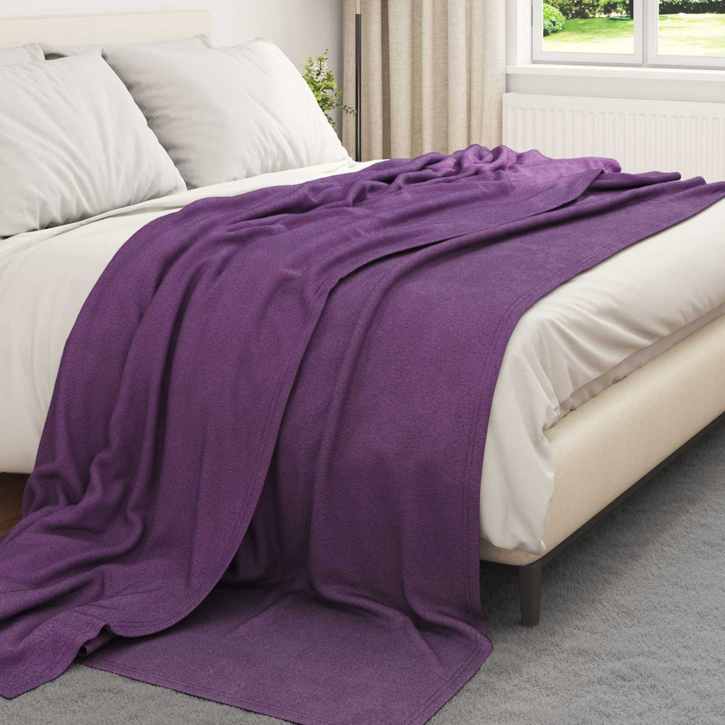 Überwurfdecke Lila 240 x 220 cm Fleece