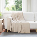 Wohndecken 6 pcs Beige 200 x 150 cm Fleece