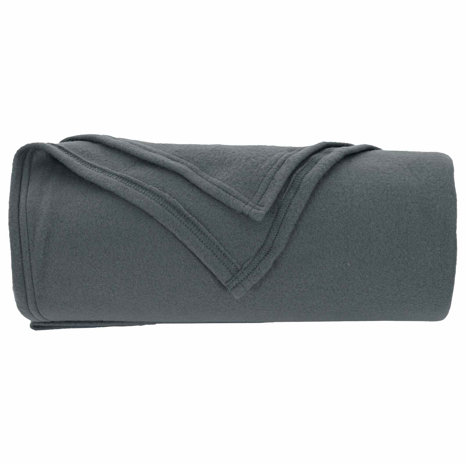 Wohndecken 6 pcs Dunkelgrau 270 x 240 cm Fleece