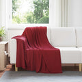 Wohndecken 6 pcs Bordeauxrot 170 x 130 cm Fleece