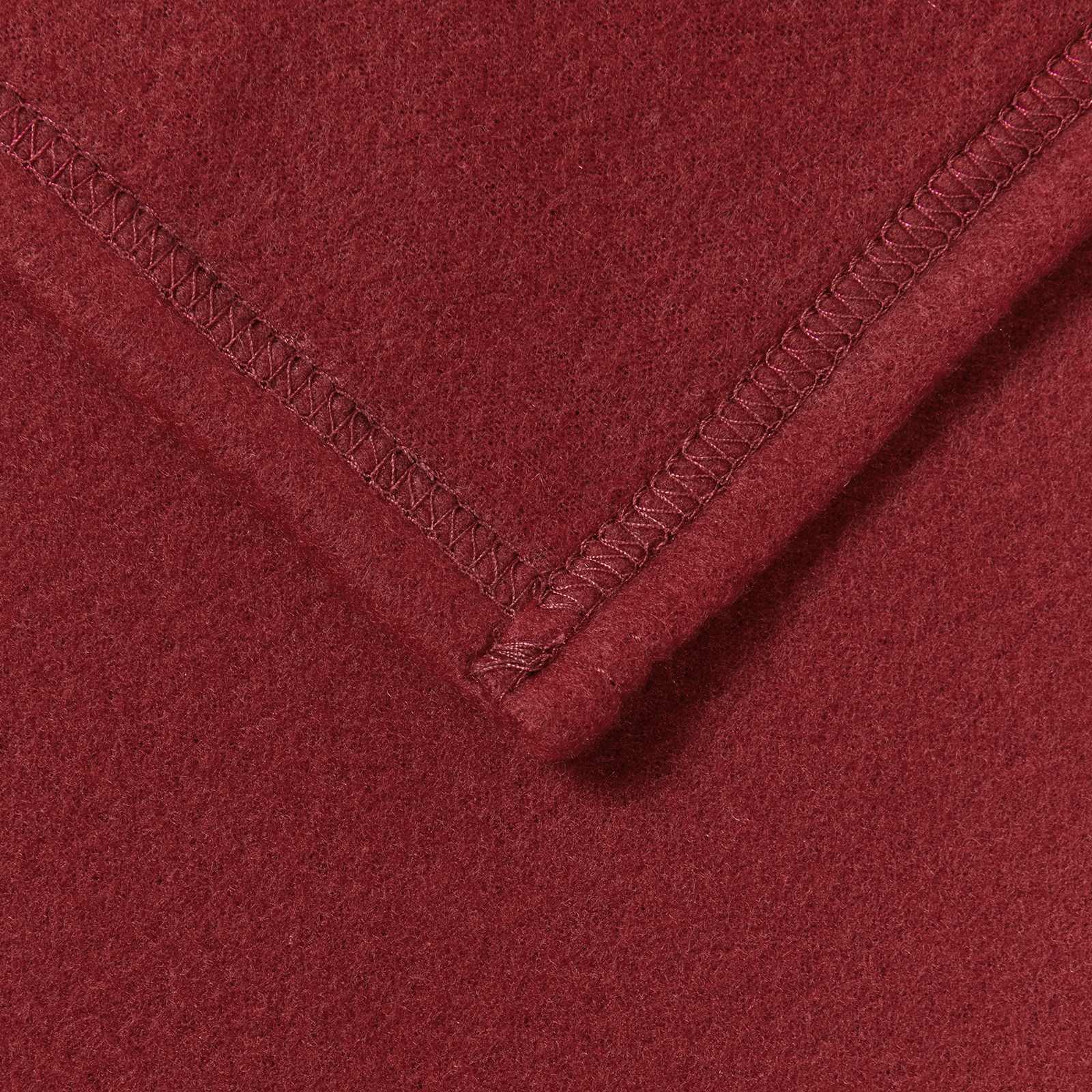 Wohndecken 6 pcs Bordeauxrot 200 x 150 cm Fleece