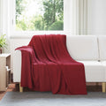 Wohndecken 6 pcs Bordeauxrot 200 x 150 cm Fleece